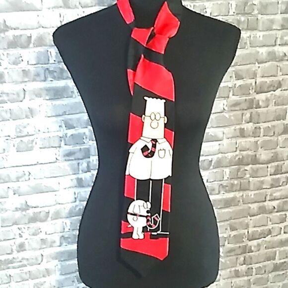 Dilbert Dogbert comic silk tie - Picture 1 of 14